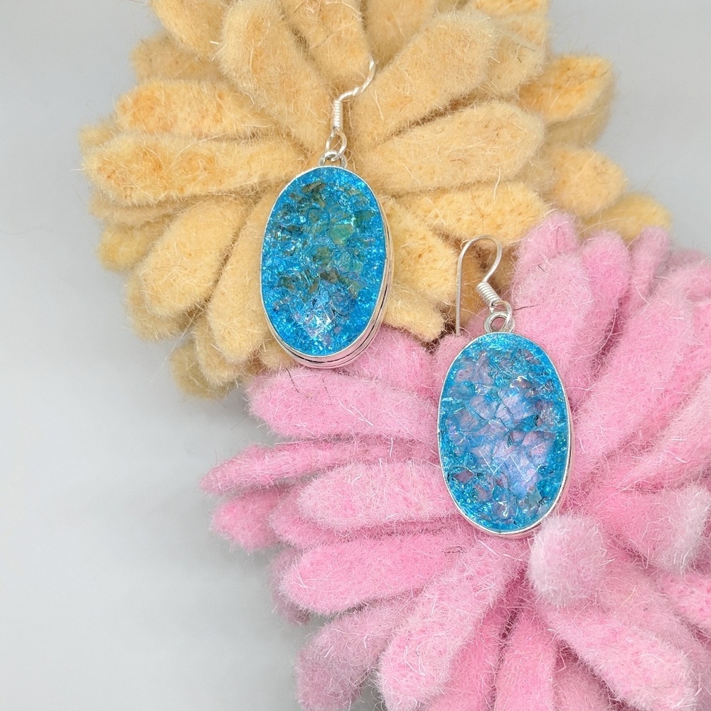 Snakeskin Quartz Sterling Silver Earrings